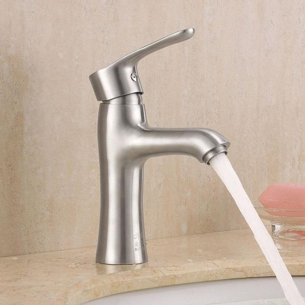 bathroom sink faucets nickle finish single handle faucet stainless steel basin mixer taps--
bathroom sink faucets nickle finish single handle faucet stainless steel basin mixer taps--