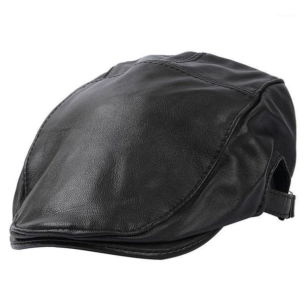 berets winter genuine leather duckbill boina thin hats for men/women leisure black/brown 54-61cm fitted cabbie bonnet, Blue;gray
berets winter genuine leather duckbill boina thin hats for men/women leisure black/brown 54-61cm fitted cabbie bonnet, Blue;gray