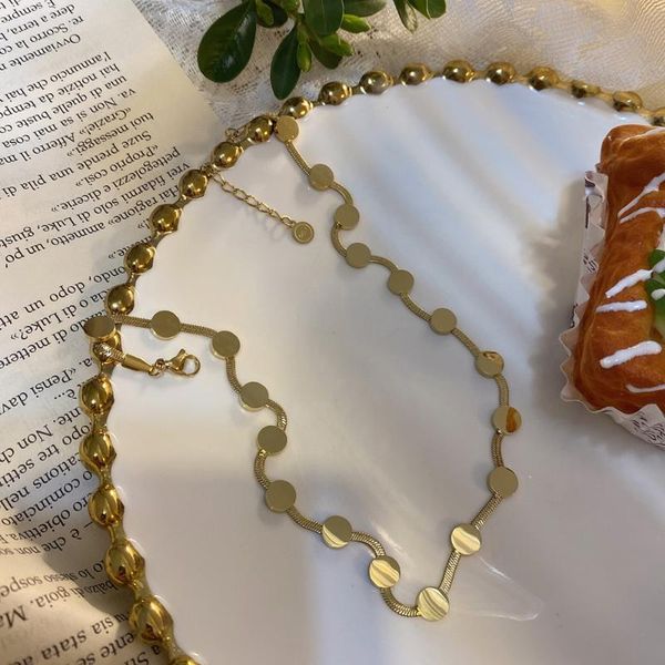 chains light luxury design stainless steel small disc pendant necklace for choker woman party charm jewelry 2021 trends, Silver
chains light luxury design stainless steel small disc pendant necklace for choker woman party charm jewelry 2021 trends, Silver