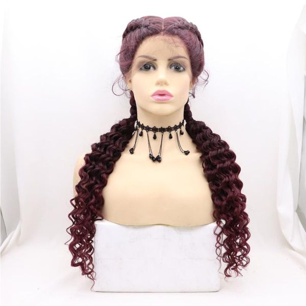 synthetic wigs 28 inches long box braid wig cornrow braids 360 full lace hand braided front for black women halloween
synthetic wigs 28 inches long box braid wig cornrow braids 360 full lace hand braided front for black women halloween