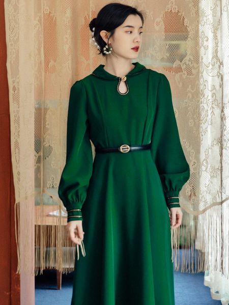 casual dresses 2021 fashion women's clothing solid full vintage women woman dress, Black;gray
casual dresses 2021 fashion women's clothing solid full vintage women woman dress, Black;gray