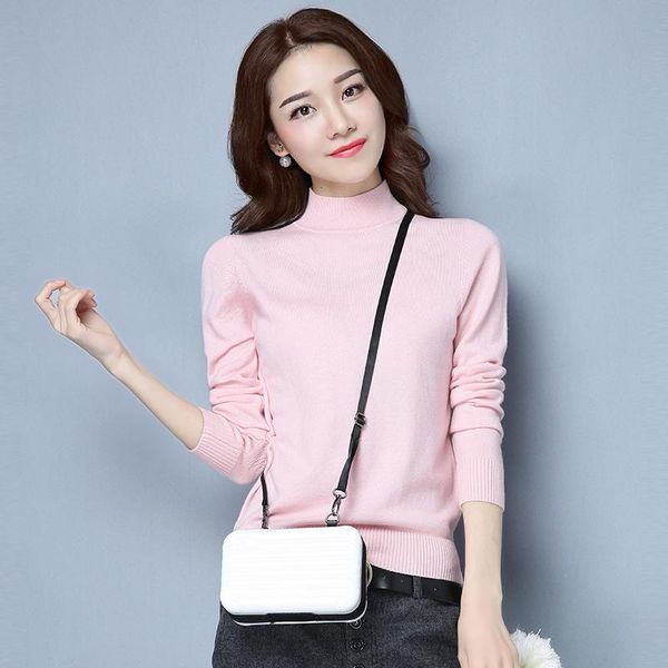 women's sweaters 100% genuine wool for women half turtleneck simple warm pullover ladies kobieta swetry zjt953, White;black 
women's sweaters 100% genuine wool for women half turtleneck simple warm pullover ladies kobieta swetry zjt953, White;black