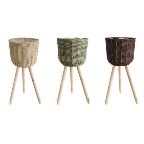 planters & pots nordic style floor woven round storage basket with wooden legs plant pot stand holder flowerpot planter organizer
planters & pots nordic style floor woven round storage basket with wooden legs plant pot stand holder flowerpot planter organizer