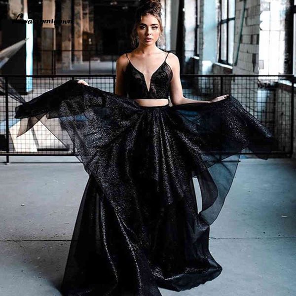 2021 new two pieces black wedding es spaghetti straps gothic gowns lustrous stain bridal party gown custom size xg7f, White
2021 new two pieces black wedding es spaghetti straps gothic gowns lustrous stain bridal party gown custom size xg7f, White