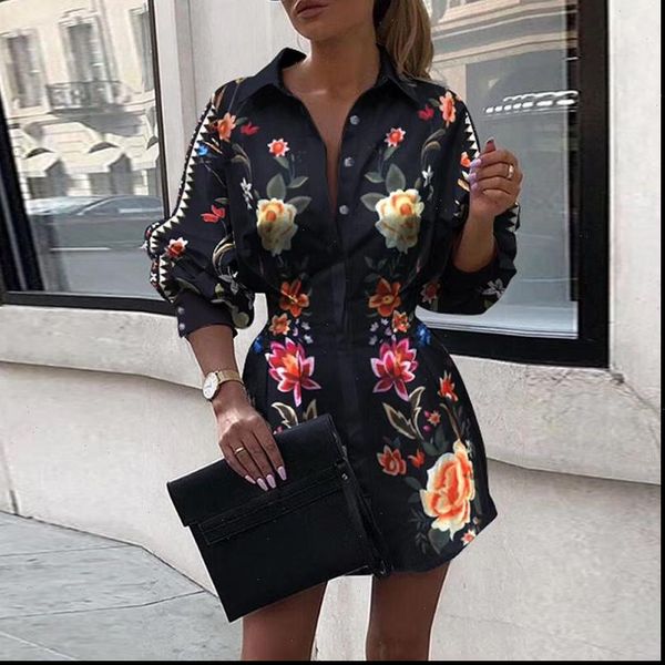 autumn floral button womens dresses long sleeve mini tight waist turn down collar chain printing fashion casual elegant, Black;gray
autumn floral button womens dresses long sleeve mini tight waist turn down collar chain printing fashion casual elegant, Black;gray