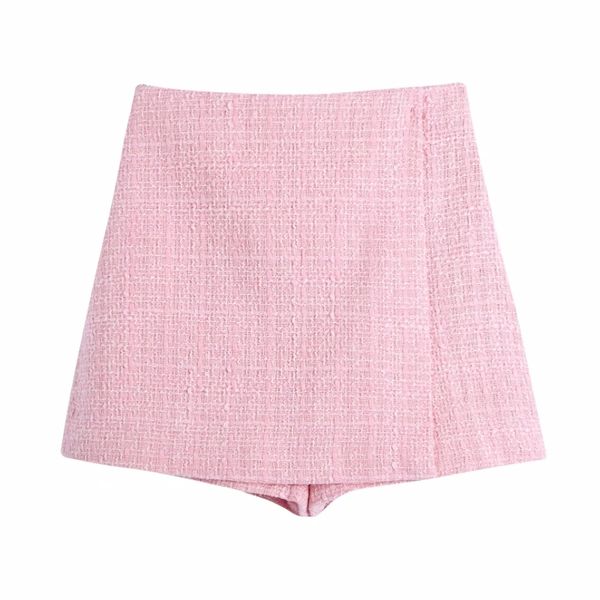 summer women pink tweed casual shorts skirts female loose clothes p2067 210430, White;black
summer women pink tweed casual shorts skirts female loose clothes p2067 210430, White;black