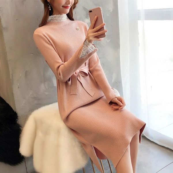 casual dresses modis streetwear fall clothes women dress lace patchwork black pink wrap winter long sleeve midi ladies, Black;gray
casual dresses modis streetwear fall clothes women dress lace patchwork black pink wrap winter long sleeve midi ladies, Black;gray