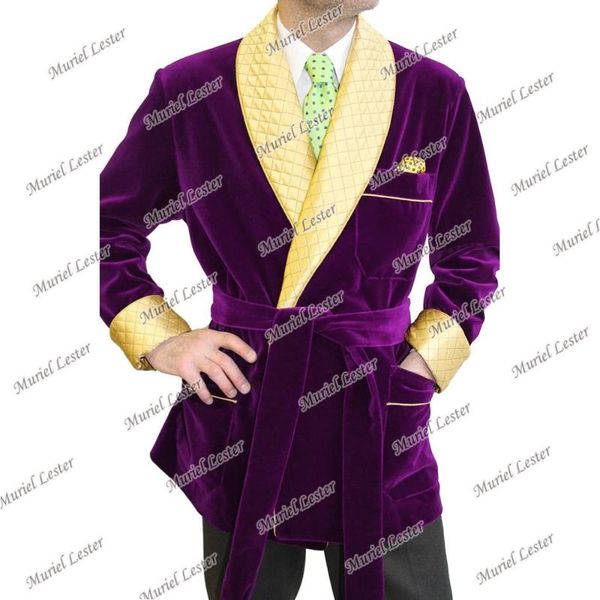 men's suits & blazers purple velvet suit jackets smoking business groom wear overcoat custom made blazer masculino slim fit quilted pea, White;black
men's suits & blazers purple velvet suit jackets smoking business groom wear overcoat custom made blazer masculino slim fit quilted pea, White;black