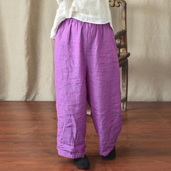 women's pants & capris johnature women linen elastic waist casual wide leg 2021 spring summer solid color vintage loose long trousers, Black;white
women's pants & capris johnature women linen elastic waist casual wide leg 2021 spring summer solid color vintage loose long trousers, Black;white