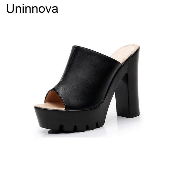 slippers women's peep toe platform high heels stable slipper super heeled outdoor shoes casual uninnova wsl042, Black
slippers women's peep toe platform high heels stable slipper super heeled outdoor shoes casual uninnova wsl042, Black