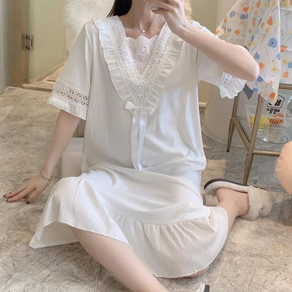 women's sleepwear sweet lace night dress women summer cotton princess kawaii nightgown vintage victorian ladies peignoir girl loungewea, Black;red
women's sleepwear sweet lace night dress women summer cotton princess kawaii nightgown vintage victorian ladies peignoir girl loungewea, Black;red