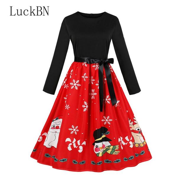 winter christmas dresses women 50s 60s vintage robe swing pinup elegant party dress long sleeve casual plus size print black, Black;gray 
winter christmas dresses women 50s 60s vintage robe swing pinup elegant party dress long sleeve casual plus size print black, Black;gray