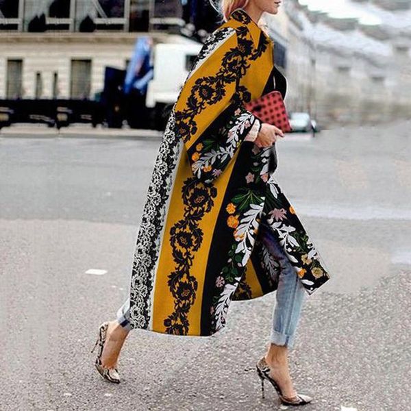 female trench coat long autumn women's windbreaker casual flare sleeve print plus size loose outwear sobretudo feminino clothes jackets, Black;brown
female trench coat long autumn women's windbreaker casual flare sleeve print plus size loose outwear sobretudo feminino clothes jackets, Black;brown
