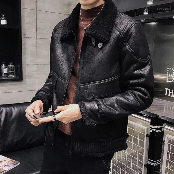 men's jackets 2021 autumn / winter plush fur coat collar jacket slim fit korean versatile top, Black;brown
men's jackets 2021 autumn / winter plush fur coat collar jacket slim fit korean versatile top, Black;brown