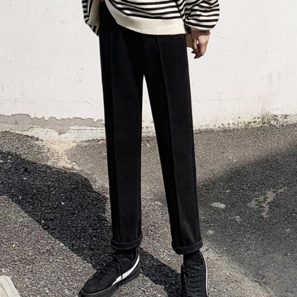 women's pants & capris zoki high waist women autumn ankle-length harem casual slim cotton solid black female trousers 2021, Black;white
women's pants & capris zoki high waist women autumn ankle-length harem casual slim cotton solid black female trousers 2021, Black;white