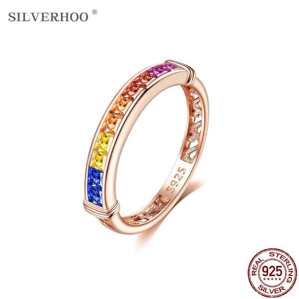 cluster rings silverhoo rainbow zircon multisize ring for women s925 sterling silver engagement wedding band rose gold charming fine jewelry, Golden;silver
cluster rings silverhoo rainbow zircon multisize ring for women s925 sterling silver engagement wedding band rose gold charming fine jewelry, Golden;silver