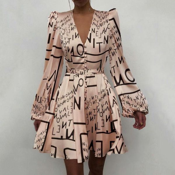 casual dresses women v-neck silk satin dress 2021 autumn button a-line mini elegant print lantern sleeve party female, Black;gray
casual dresses women v-neck silk satin dress 2021 autumn button a-line mini elegant print lantern sleeve party female, Black;gray