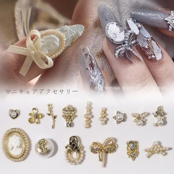 20pcs charm alloy pearl 3d nail art decorations shiny diamonds crystal flower bowknot jewelry design manicure diy accessorie1, Silver;gold
20pcs charm alloy pearl 3d nail art decorations shiny diamonds crystal flower bowknot jewelry design manicure diy accessorie1, Silver;gold