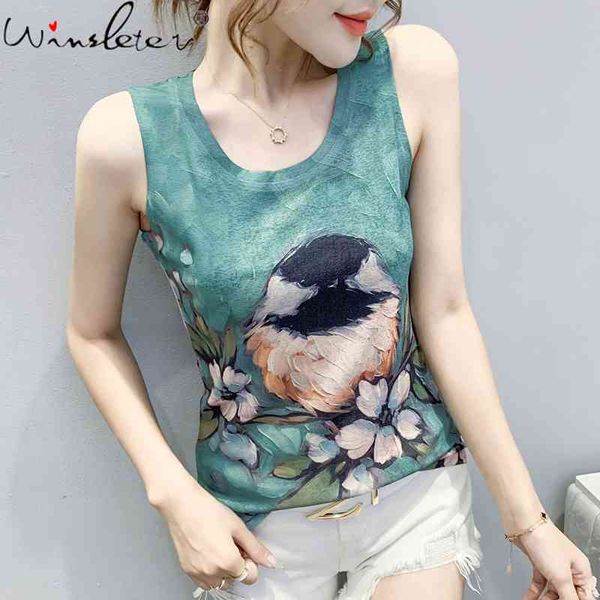 women's tanks & camis summer european clothes vest fashion o-neck print botany graffiti women sleeveless bottoming shirt, White
women's tanks & camis summer european clothes vest fashion o-neck print botany graffiti women sleeveless bottoming shirt, White