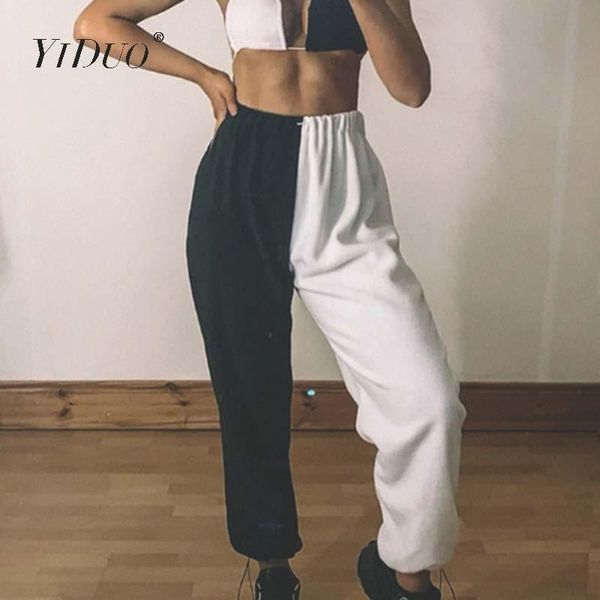 women's pants & capris yiduo fashion hip hop patchwork black and white long streetwear women high waist loose casual sweatpants pantalo, Black;white
women's pants & capris yiduo fashion hip hop patchwork black and white long streetwear women high waist loose casual sweatpants pantalo, Black;white