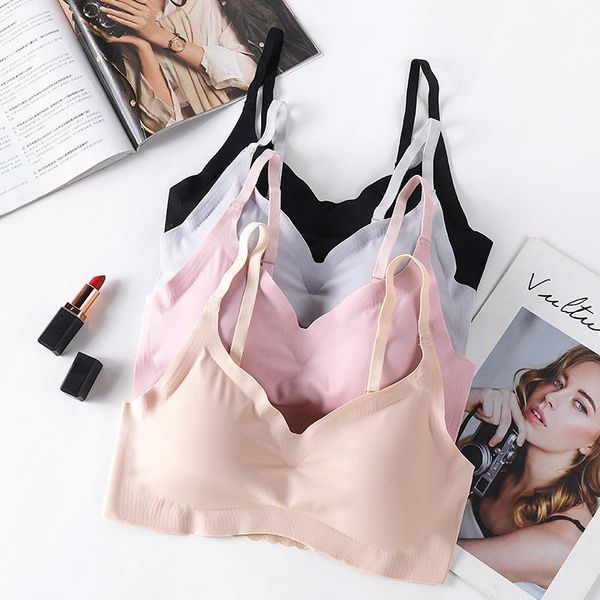 bras women seamless bra brassiere cotton breathable underwear wireless with pads push up lingerie woman bralette, Red;black
bras women seamless bra brassiere cotton breathable underwear wireless with pads push up lingerie woman bralette, Red;black