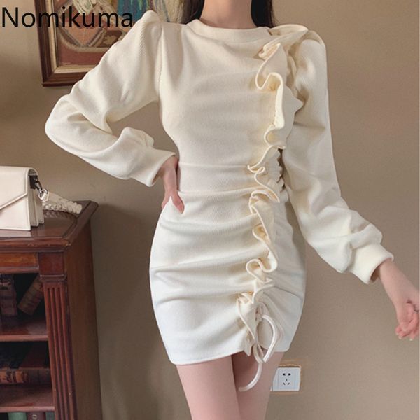nomikuma sweater dress korean drawstring pleated ruffle knitted dresses autumn winter long sleeve slim mini vestidos 6d641 210427, Black;gray
nomikuma sweater dress korean drawstring pleated ruffle knitted dresses autumn winter long sleeve slim mini vestidos 6d641 210427, Black;gray