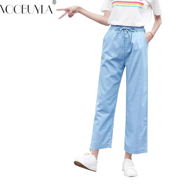 voobuyla 2021 summer high waist crop streetwear jeans women 100% cotton boyfriend casual wide leg denim pants distressed women's, Blue
voobuyla 2021 summer high waist crop streetwear jeans women 100% cotton boyfriend casual wide leg denim pants distressed women's, Blue