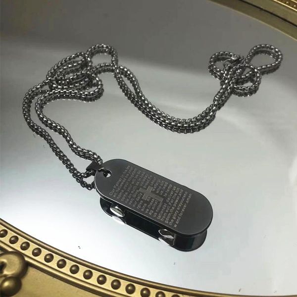 chains cross-border men proud army card sweater chain hip-hop fashion jewelry necklace personality, Silver
chains cross-border men proud army card sweater chain hip-hop fashion jewelry necklace personality, Silver
