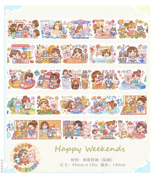gift wrap happy weekends special oil decorative washi tapes journal masking tape adhesive diy scrapbooking stickers
gift wrap happy weekends special oil decorative washi tapes journal masking tape adhesive diy scrapbooking stickers