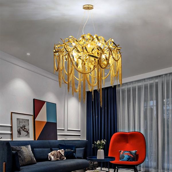 chandeliers modern tassel chain pendant lamps for living room restaurant indoor decor hanging lamp fringed lighting luminaire
chandeliers modern tassel chain pendant lamps for living room restaurant indoor decor hanging lamp fringed lighting luminaire