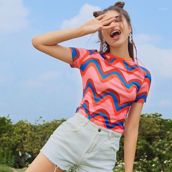 women's t-shirt summer tshirt for women 2021 rainbow striped graphic tee vintage loose waist woman fashion mujer pink short sleeve shir, White
women's t-shirt summer tshirt for women 2021 rainbow striped graphic tee vintage loose waist woman fashion mujer pink short sleeve shir, White