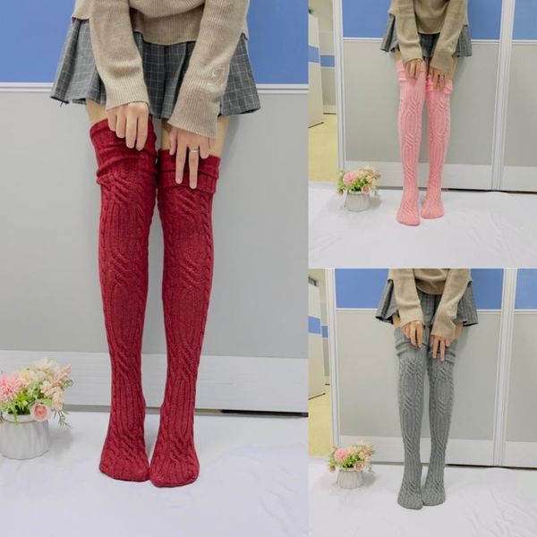 socks & hosiery winter autumn female thigh high solid color jacquard knitted stocking long tube for women stockings, Black;white
socks & hosiery winter autumn female thigh high solid color jacquard knitted stocking long tube for women stockings, Black;white