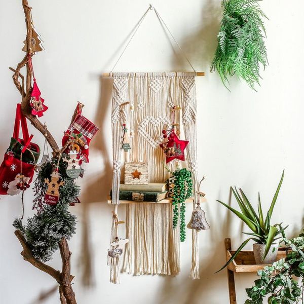 hooks & rails wooden cotton rope woven macrame tapestry wall hanging floating shelf boho plants storage rack home decors 2021
hooks & rails wooden cotton rope woven macrame tapestry wall hanging floating shelf boho plants storage rack home decors 2021