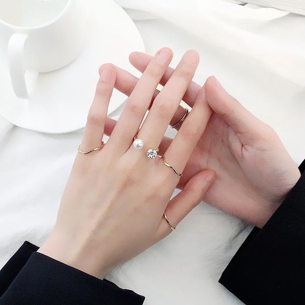wedding rings simple zircon zinc alloy ring setting for pearl geometric gold adjustable women jewelry anillos mujer, Slivery;golden
wedding rings simple zircon zinc alloy ring setting for pearl geometric gold adjustable women jewelry anillos mujer, Slivery;golden