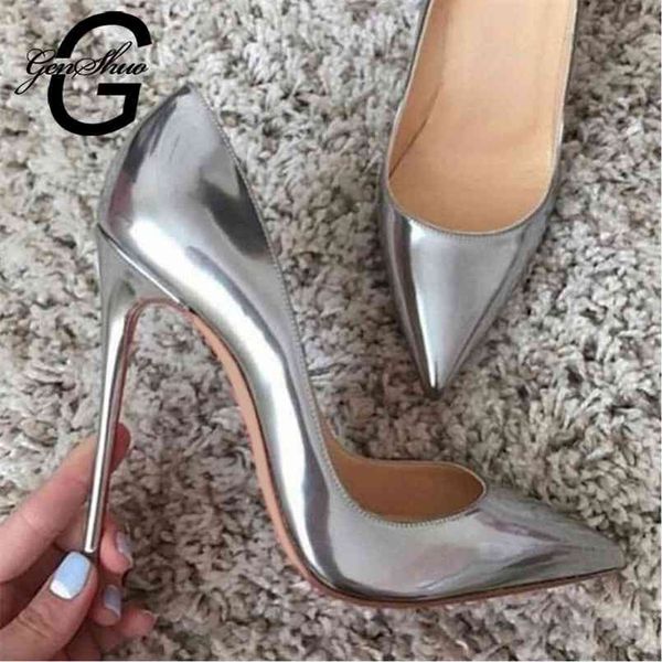 genshuo women pumps high heels silver shoes for stilettos fashion luxury wedding party big size 210901, Black
genshuo women pumps high heels silver shoes for stilettos fashion luxury wedding party big size 210901, Black