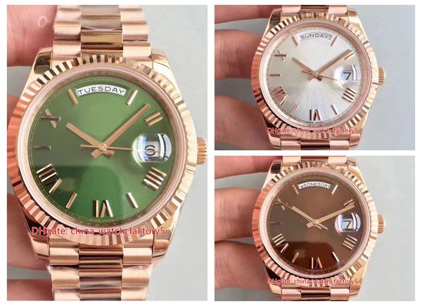 ew maker super quality watches 40mm day-date president 228235 roman dial 18k rose gold swiss cal.3255 movement automatic mens watch wristwat, Slivery;brown
ew maker super quality watches 40mm day-date president 228235 roman dial 18k rose gold swiss cal.3255 movement automatic mens watch wristwat, Slivery;brown