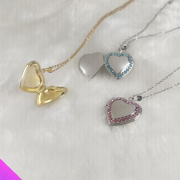pendant necklaces christmas gift heart frame box inlaid crystal love po necklace stainless steel 2 colors wholesale 10, Silver
pendant necklaces christmas gift heart frame box inlaid crystal love po necklace stainless steel 2 colors wholesale 10, Silver