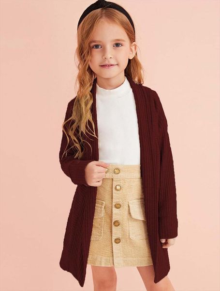 kids sweater solid color long sleeve cardigan coat knitwear for girls khaki wine red, Blue
kids sweater solid color long sleeve cardigan coat knitwear for girls khaki wine red, Blue