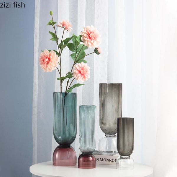 stripe transparent glass vase funnel shape flower arrangement hydroponics deskornaments decorative fruit plate vases
stripe transparent glass vase funnel shape flower arrangement hydroponics deskornaments decorative fruit plate vases