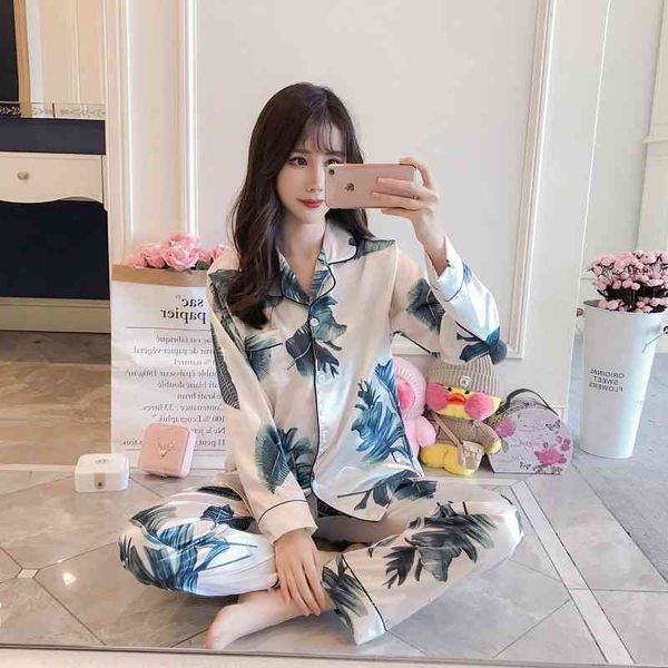 sleepwear spring sets of women's satin sleepwear lounge sleeve long flower printing silk pyjamas plus size 5xl, Black;red
sleepwear spring sets of women's satin sleepwear lounge sleeve long flower printing silk pyjamas plus size 5xl, Black;red
