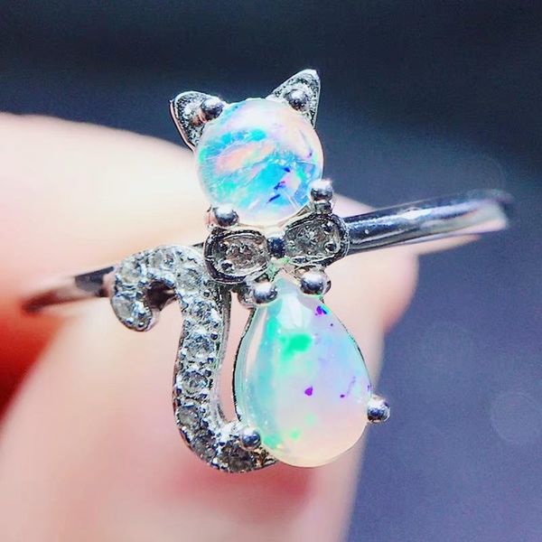 cluster rings per jewelry natural real white opal cute cat ring 0.35ct*1pc 0.16ct*1pc gemstone 925 sterling silver q2042629, Golden;silver
cluster rings per jewelry natural real white opal cute cat ring 0.35ct*1pc 0.16ct*1pc gemstone 925 sterling silver q2042629, Golden;silver
