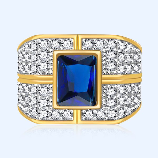 ring exaggerated wide version big men's micro inlaid zircon group with sky star blue rectangular simulation diamond, Silver
ring exaggerated wide version big men's micro inlaid zircon group with sky star blue rectangular simulation diamond, Silver