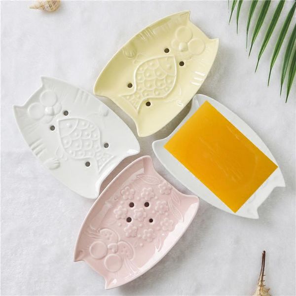 soap dishes cartoon ceramic box bathroom decoration tray with drain outlet jewelry items storage dish
soap dishes cartoon ceramic box bathroom decoration tray with drain outlet jewelry items storage dish