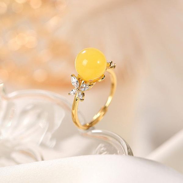 cluster rings natural 925 sterling silver gilt butterfly inlaid round beads amber simple temperament resizable women, Golden;silver
cluster rings natural 925 sterling silver gilt butterfly inlaid round beads amber simple temperament resizable women, Golden;silver