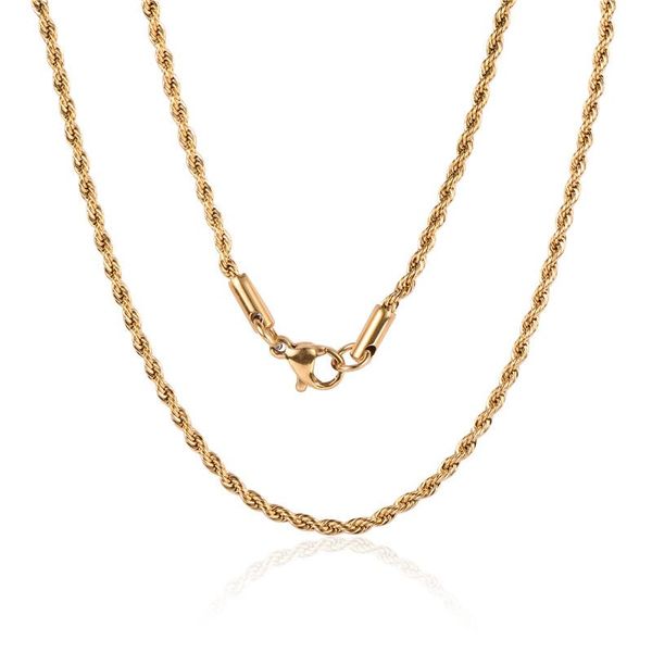chains simple trend twisted chain titanium steel men women necklaces fashion pendant casual party jewelry gifts, Silver
chains simple trend twisted chain titanium steel men women necklaces fashion pendant casual party jewelry gifts, Silver