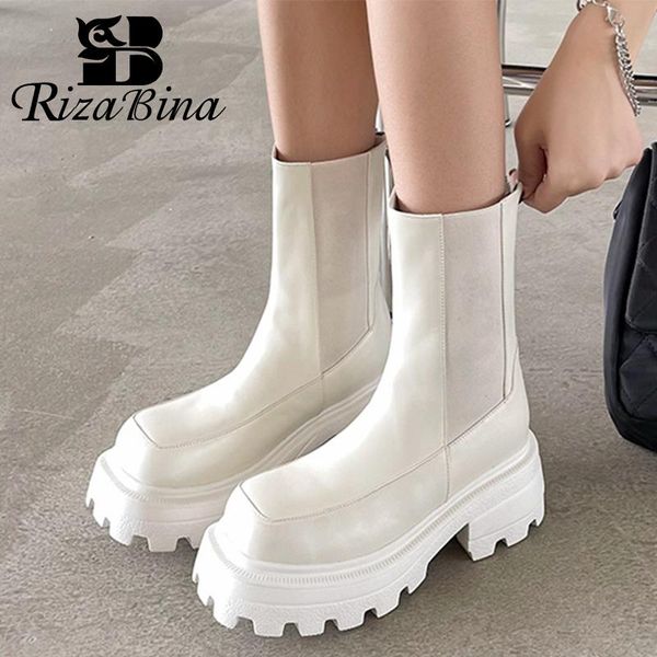 boots rizabina women real leather shoes ankle thick heels platform ins fashion winter short boot street footwear size 34-40, Black
boots rizabina women real leather shoes ankle thick heels platform ins fashion winter short boot street footwear size 34-40, Black