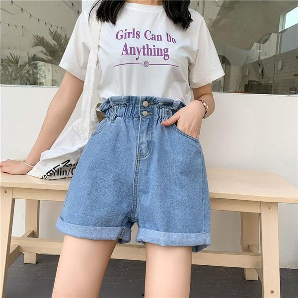 women's shorts 2021 summer high waist denim women casual jean ladies fashion roll up hem elastic pocket female white blue, White;black
women's shorts 2021 summer high waist denim women casual jean ladies fashion roll up hem elastic pocket female white blue, White;black