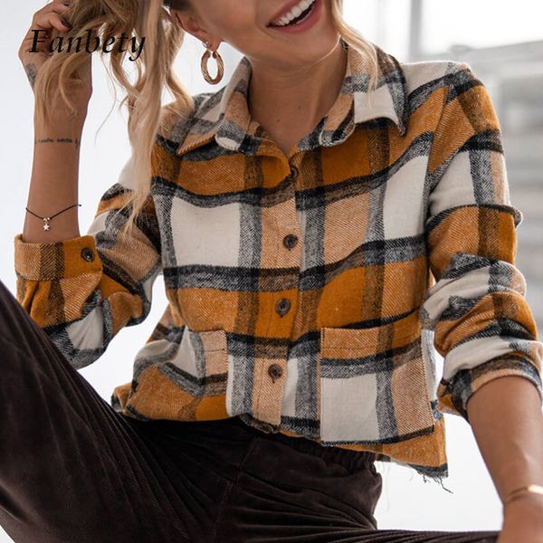 women's jackets spring vintage plaid print pockets women jacket office lady turn-down collar single breasted coats casual outerwear fem, Black;brown
women's jackets spring vintage plaid print pockets women jacket office lady turn-down collar single breasted coats casual outerwear fem, Black;brown