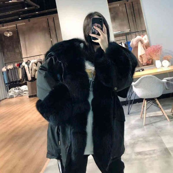 winter oftbuy jacket women real fur coat big natural raccoon collar parka white duck down streetwear korea, Black
winter oftbuy jacket women real fur coat big natural raccoon collar parka white duck down streetwear korea, Black