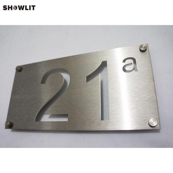 brushed 304 stainless steel wall address plaque other door hardware